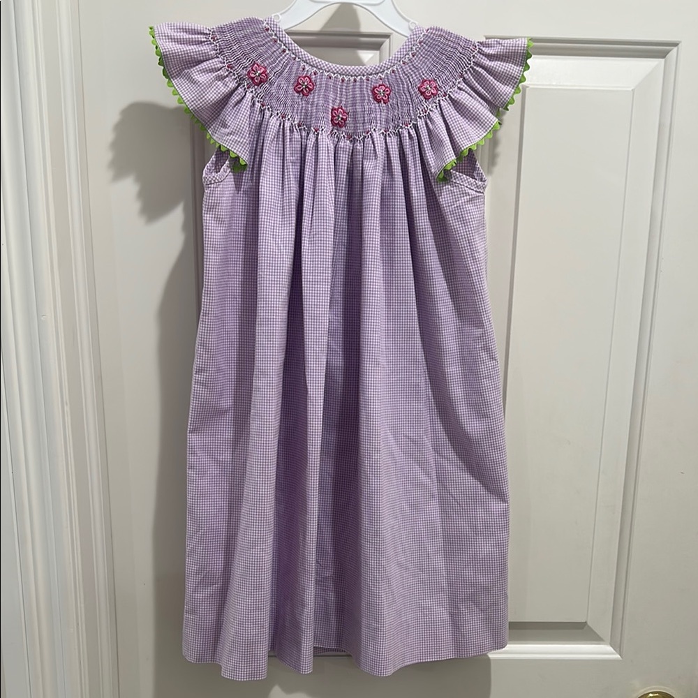 Purple Smocked Kids Dress size 3T